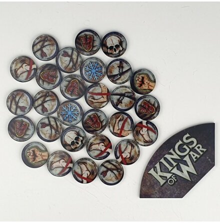 Kings of War Game token set