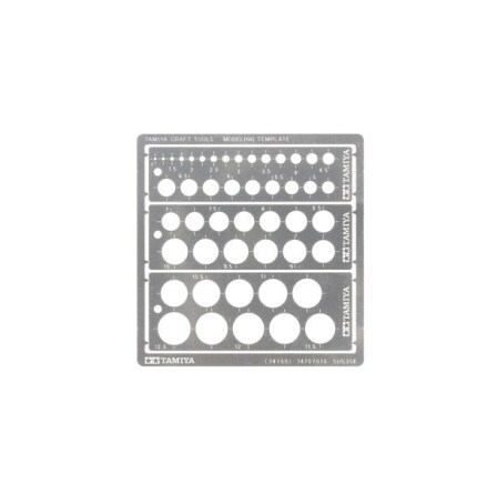 TAMIYA MODELING TEMPLATE (ROUND, 1-12.5MM)