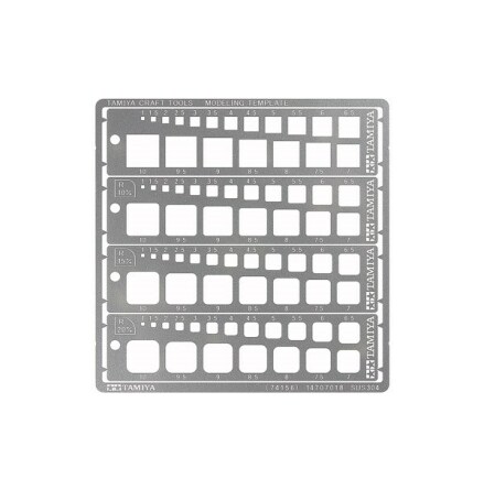 TAMIYA MODELING TEMPLATE (SQUARE, 1-10MM)