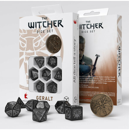 The Witcher Dice Set. Geralt - Silver Sword