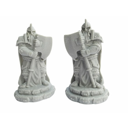 Dwarf statues with axe (two different)