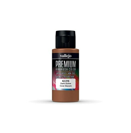 Vallejo Premium Airbrush Color: Dark Ochre (60 ml)