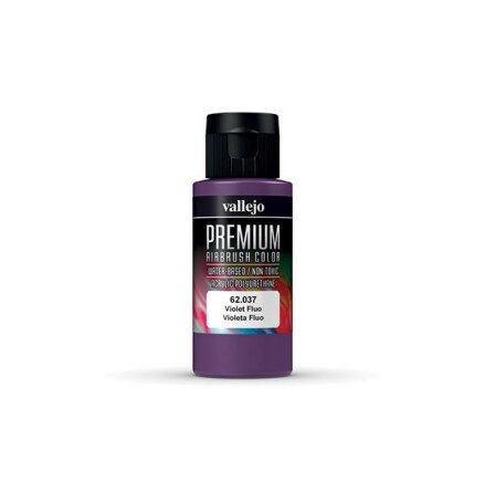 Vallejo Premium Airbrush Color: Violet Fluo (60 ml)