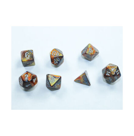 Lustrous Mini-Polyhedral Gold/silver 7-Die set