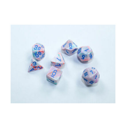 Festive® Mini-Polyhedral Pop Art&trade;/blue 7-Die set