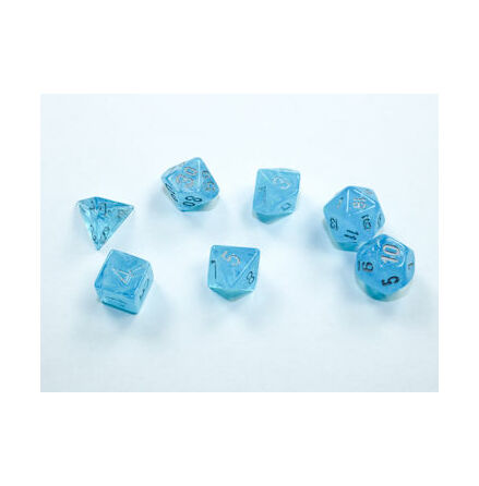 Luminary Mini-Polyhedral Sky/silver 7-Die set