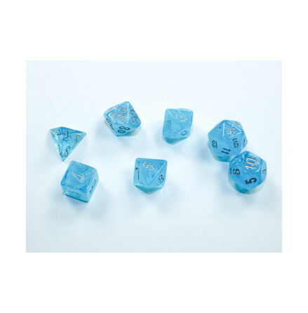 Luminary™ Mini-Polyhedral Sky/silver 7-Die set