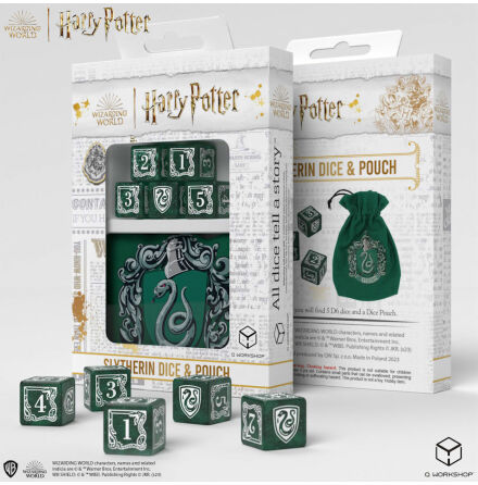 Harry Potter. Slytherin Dice &amp; Pouch