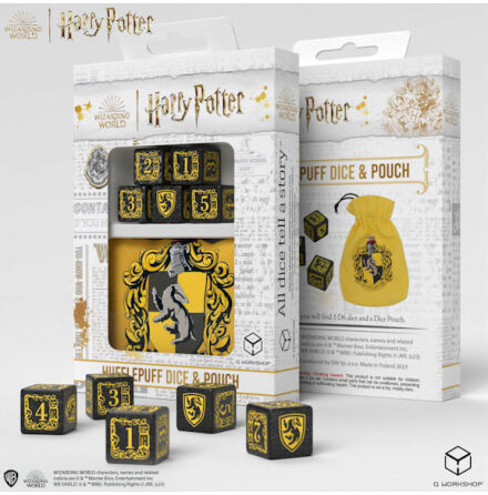 Harry Potter. Hufflepuff Dice & Pouch